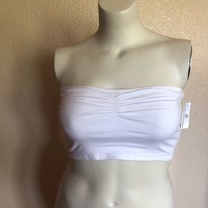 Foreign Exchange White Bandeau Size L